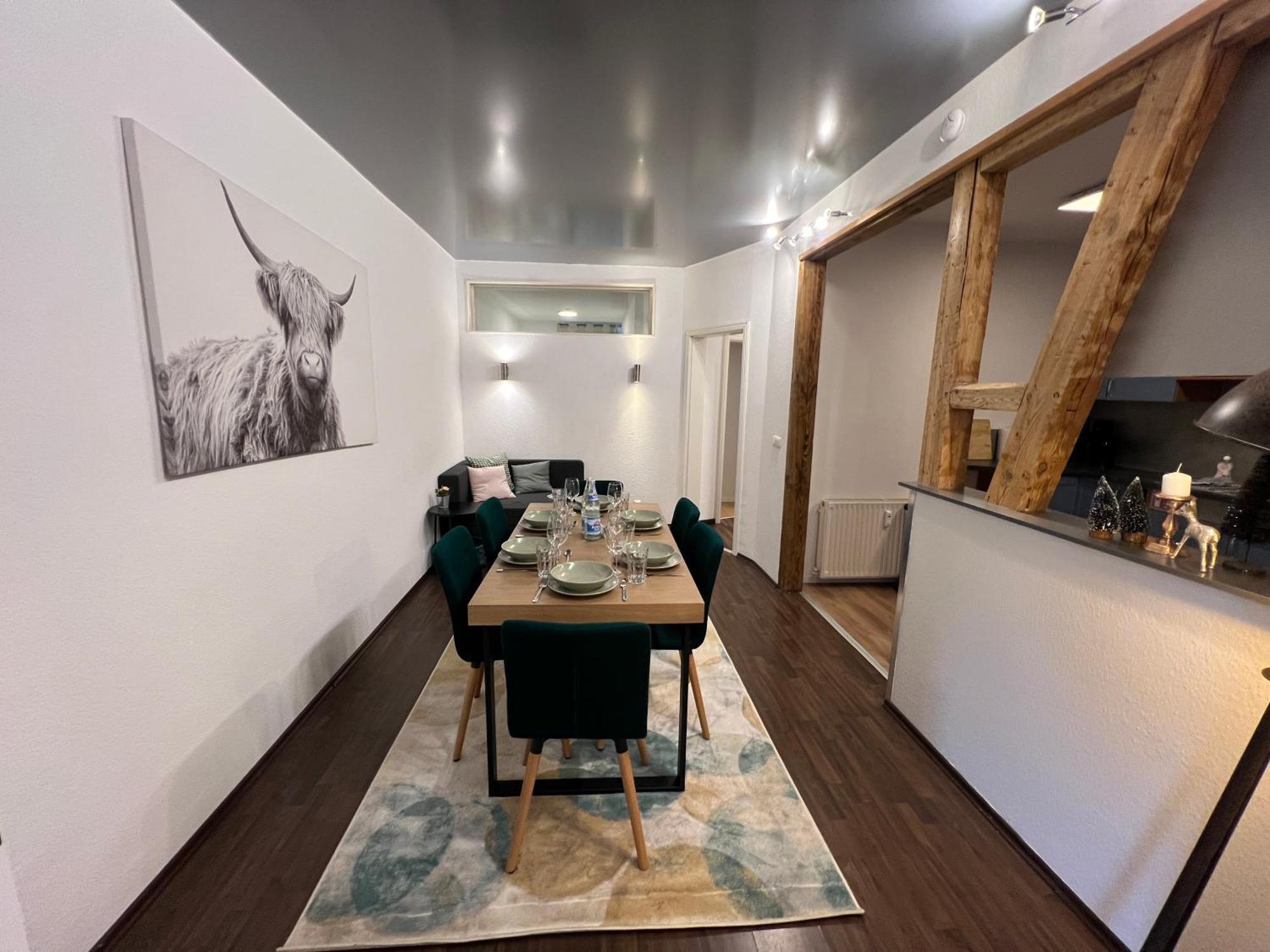 Apartment Humboldt 3 Schlafzimmer,Wifi, Netflix Parken, Terrasse, Klimatisiert, Naehe Zentrum Jena Eksteriør billede