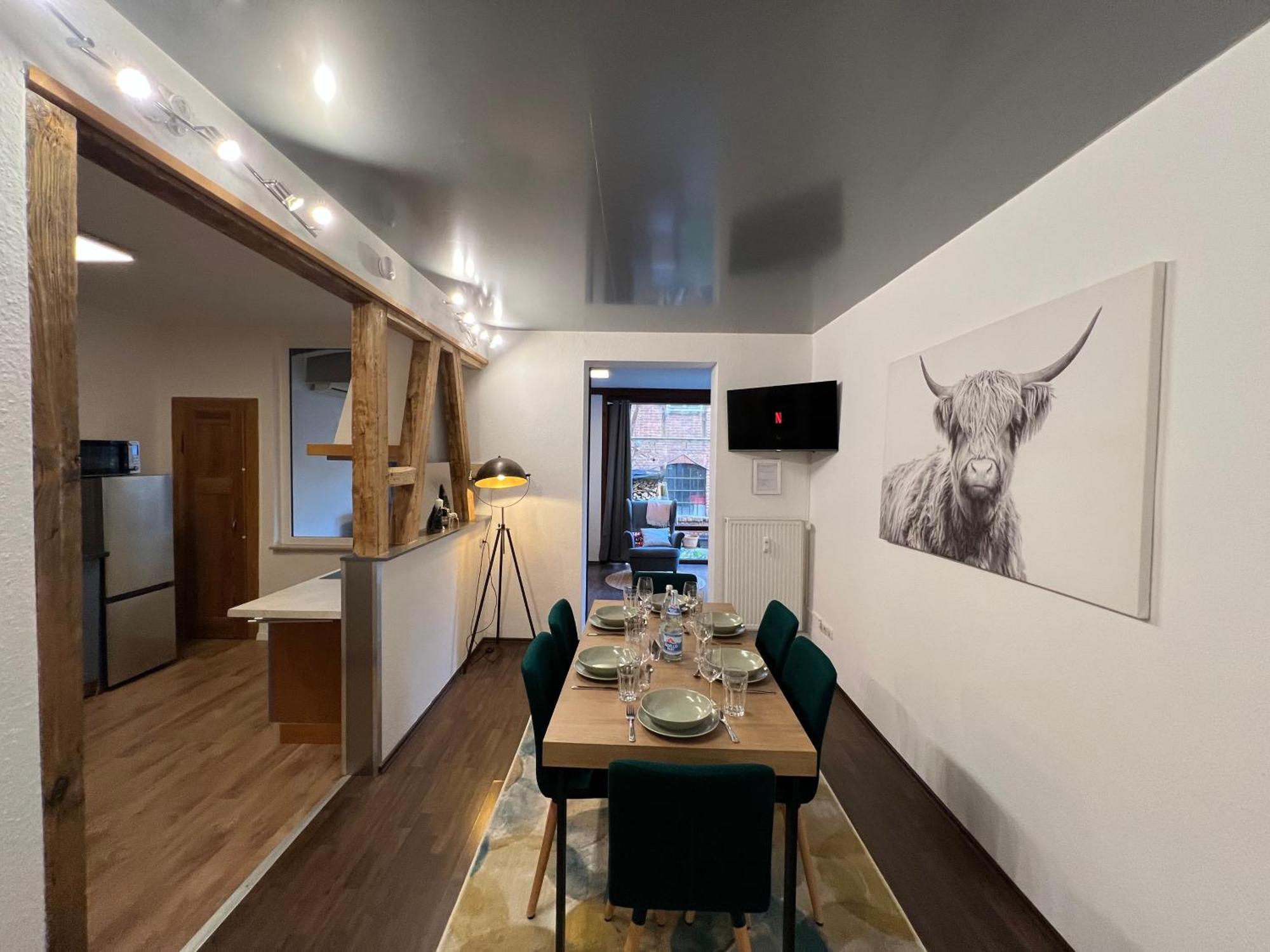 Apartment Humboldt 3 Schlafzimmer,Wifi, Netflix Parken, Terrasse, Klimatisiert, Naehe Zentrum Jena Eksteriør billede
